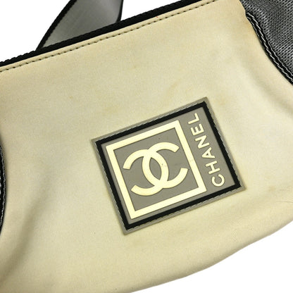 Chanel Sport Line Waist Bag Canvas, WHITE, CANVAS, Clutche & pouche