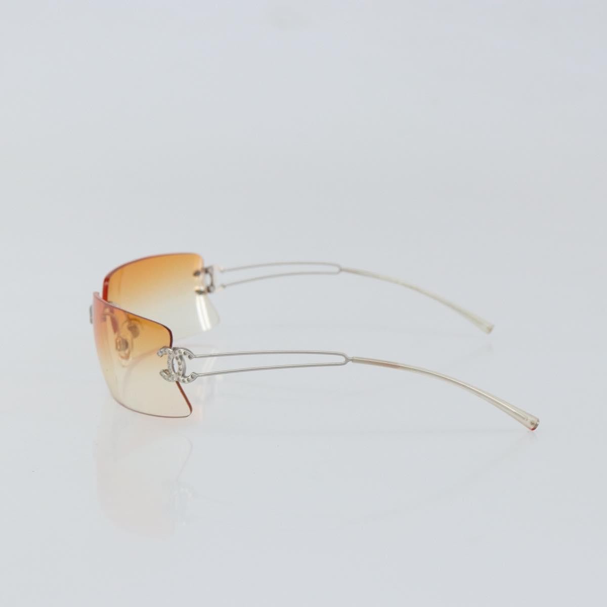 Chanel Logo CC Sunglasses Metal, SILVER, METAL, Sunglasse