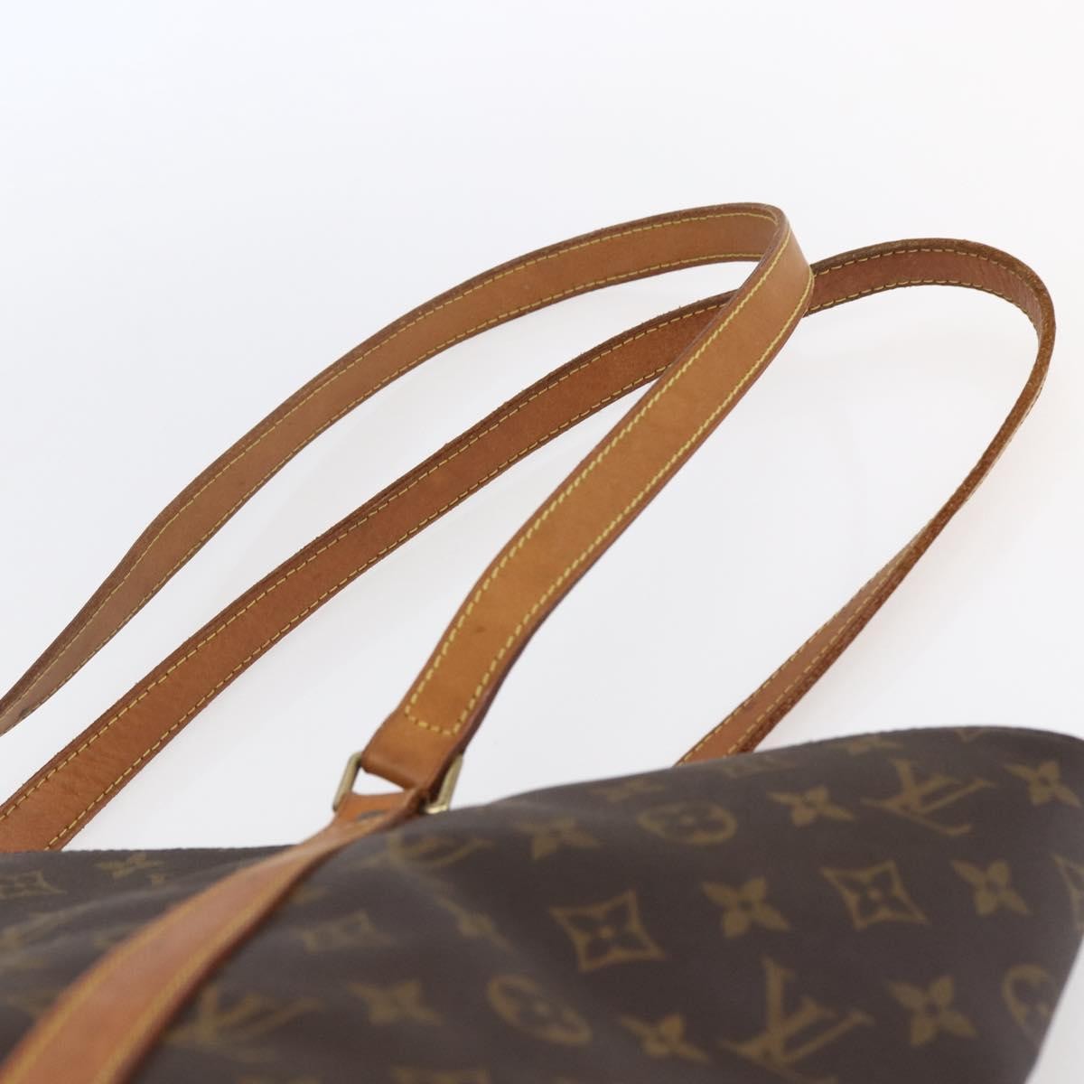 Louis Vuitton Shopping Sac Handbag Monogram Canvas, BROWN, CANVAS, Tote bag