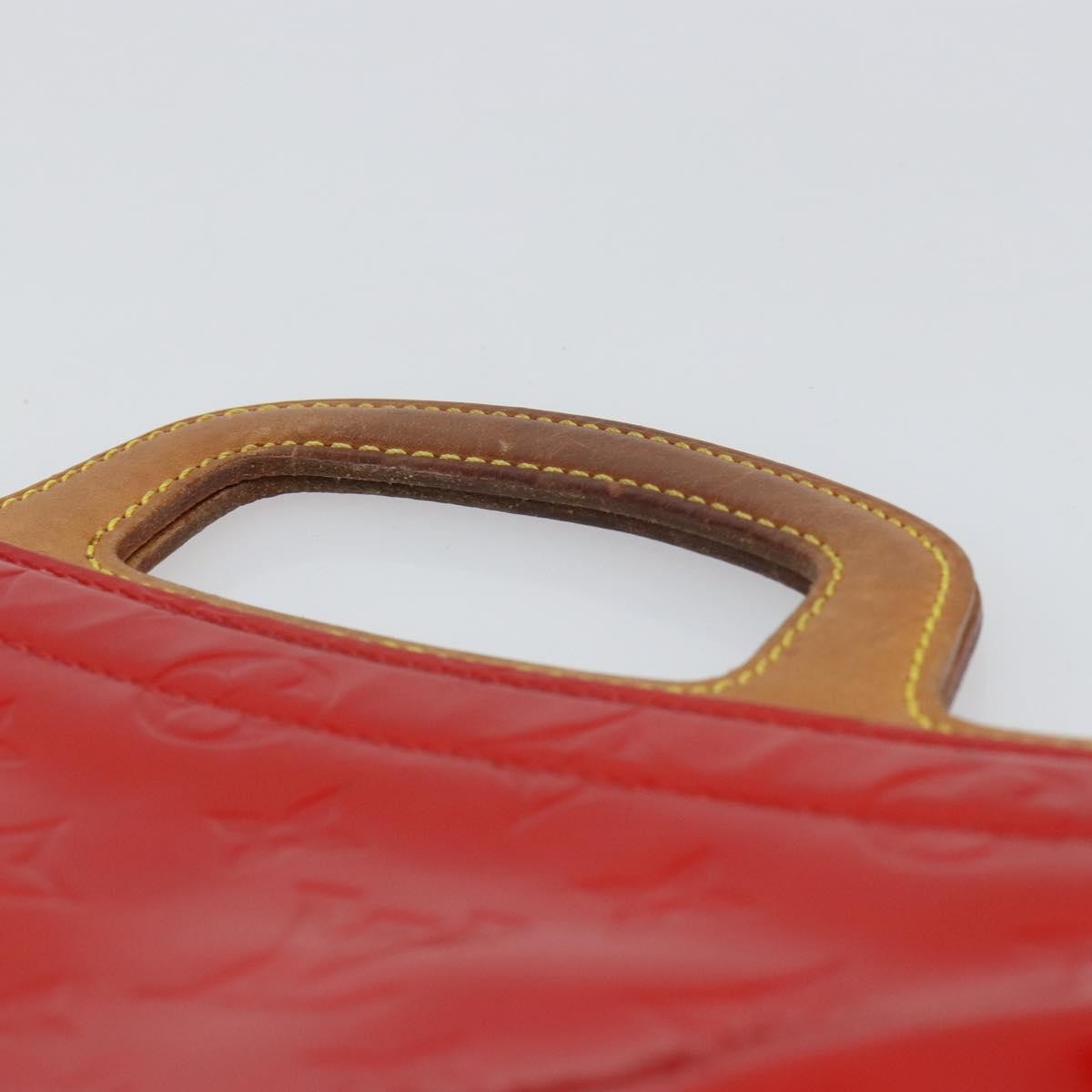 Louis Vuitton Stanton Handbag Monogram Vernis, RED, PATENT_LEATHER, Tote bag