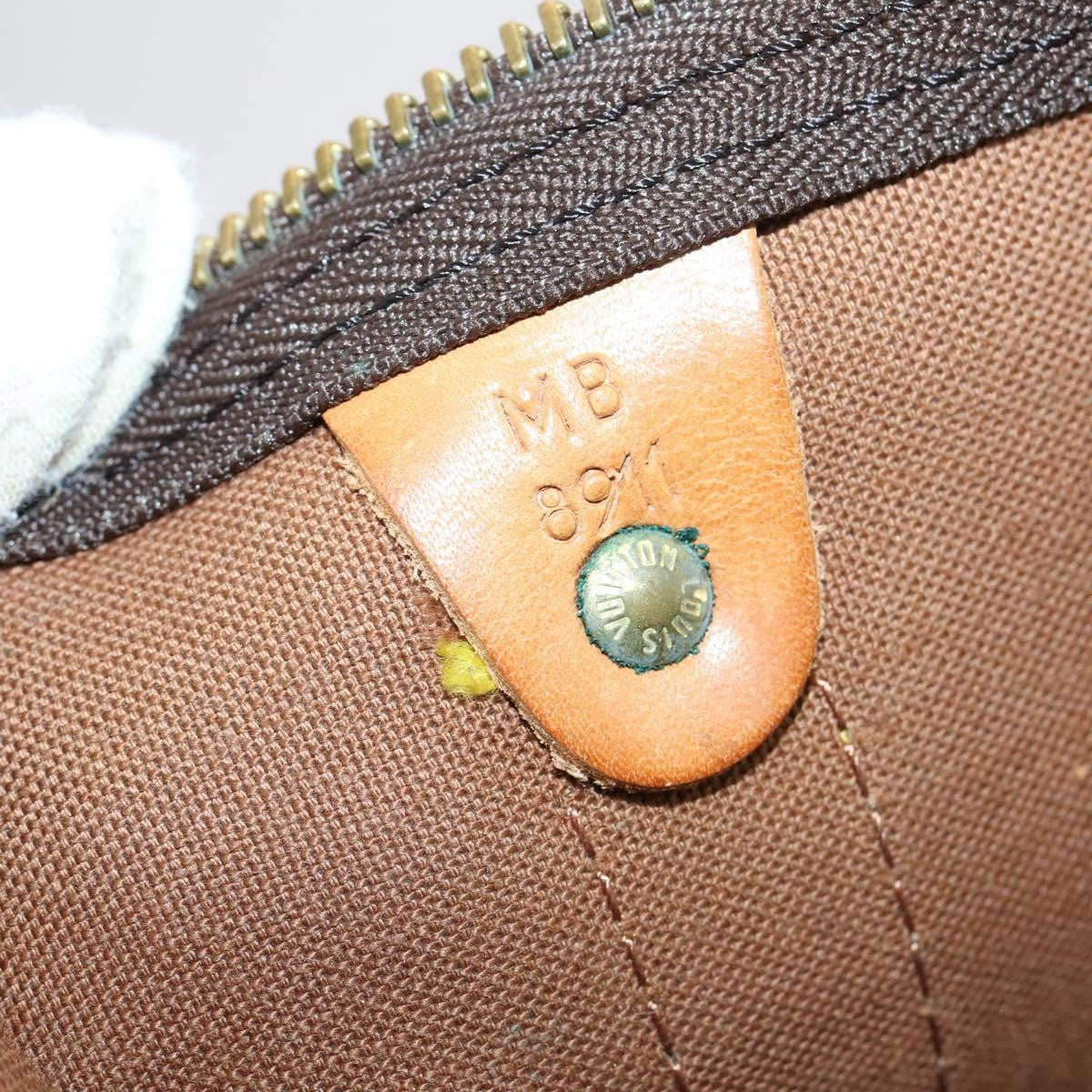 Louis Vuitton Keepall Bag Monogram Canvas, BROWN, CANVAS, Travel bag