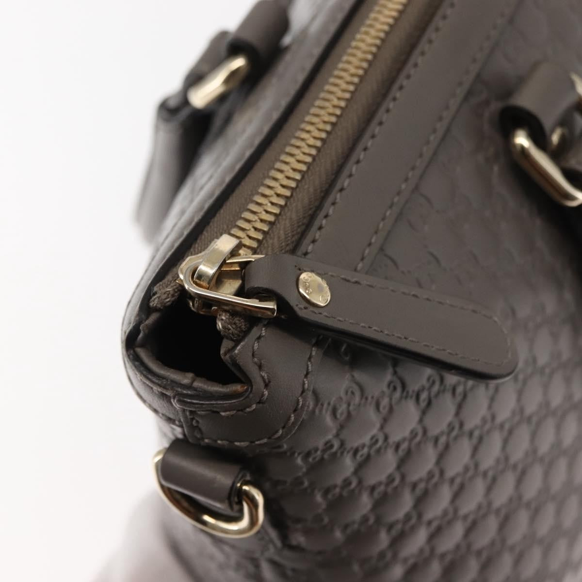 Gucci Britt Convertible Dome Satchel Microguccissima Leather, GRAY, LEATHER, Handbag