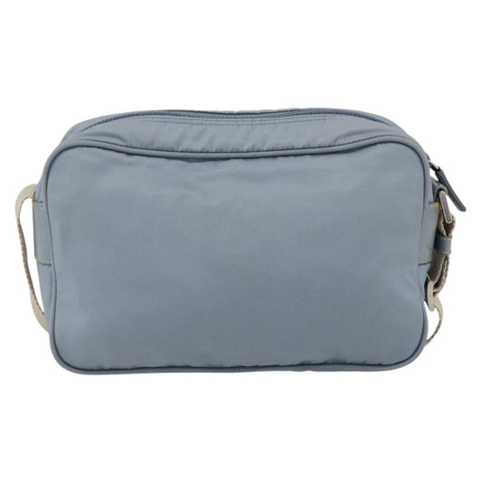 Prada Front Pocket Camera Bag Tessuto, BLUE, NYLON, Shoulder bag