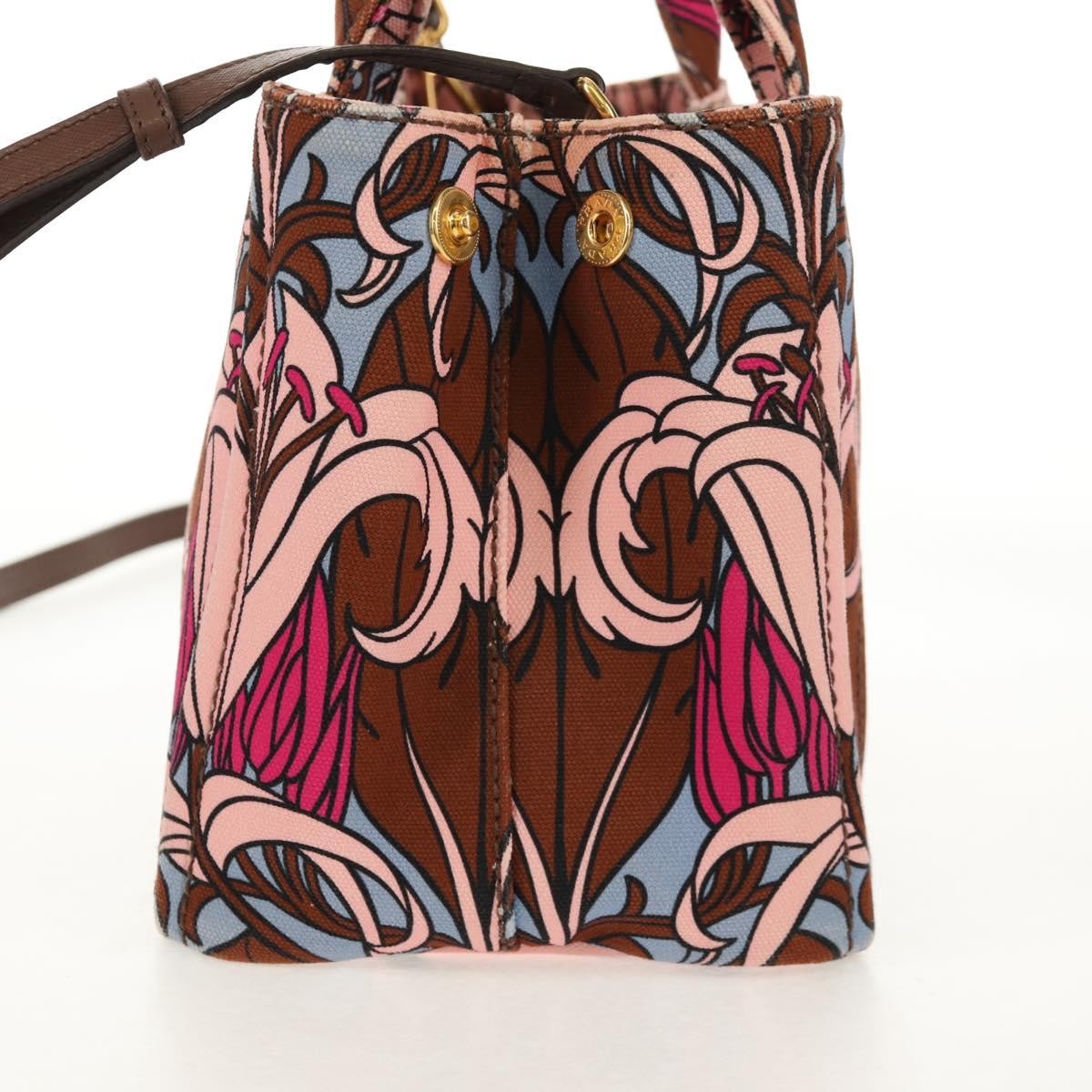 Prada Canapa Open Tote Canvas, MULTICOLOUR, CANVAS, Tote bag