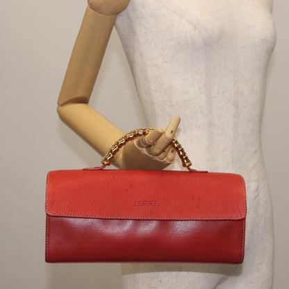 Loewe Vintage Velazquez Top Handle Bag Leather, RED, LEATHER, Handbag