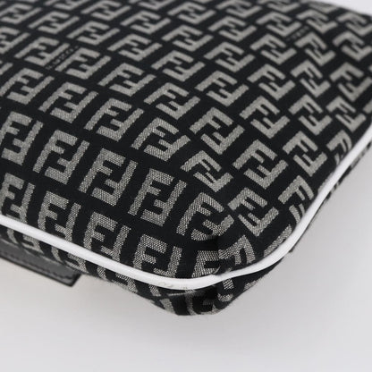 Fendi Vintage Flap Crossbody Bag Zucchino Canvas, BROWN, CANVAS, Shoulder bag