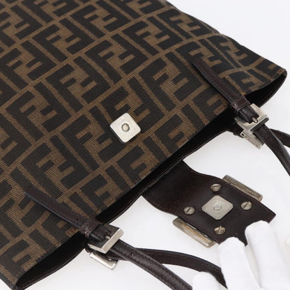 Fendi Vintage Shoulder Bag Zucca Canvas, BROWN, CANVAS, Shoulder bag