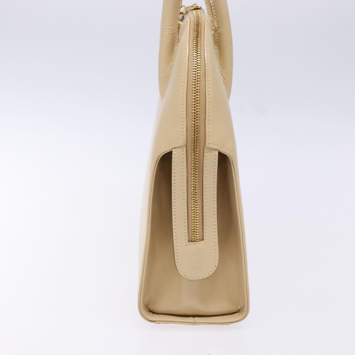 Salvatore Ferragamo Convertible Dome Gancini Leather, BEIGE, LEATHER, Handbag