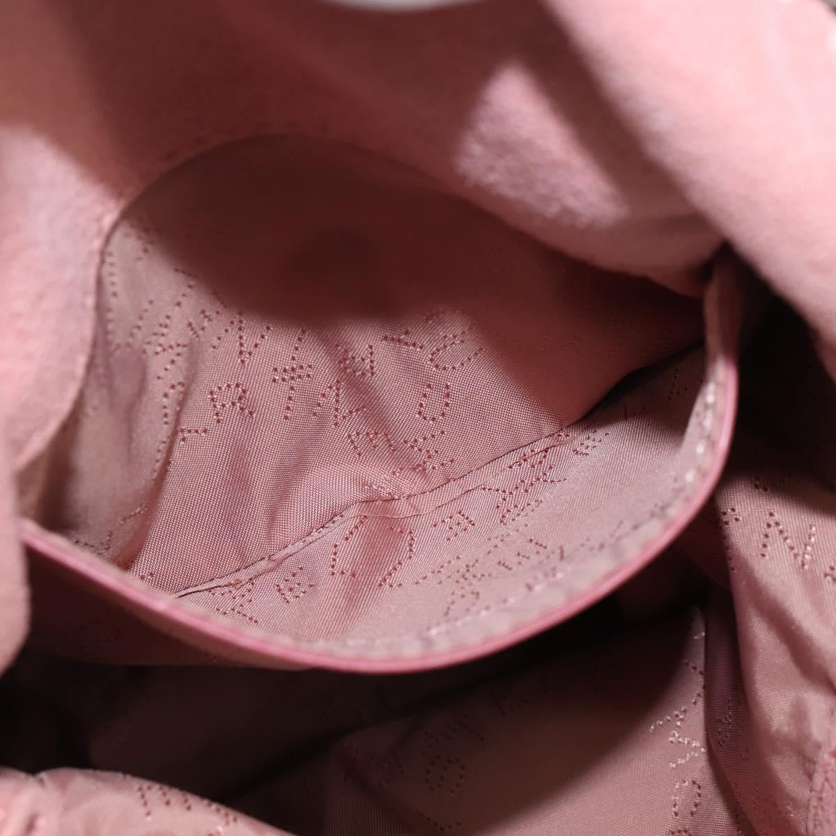 Stella McCartney Falabella Fold Over Crossbody Bag Shaggy Deer, PINK, POLYESTER, Shoulder bag