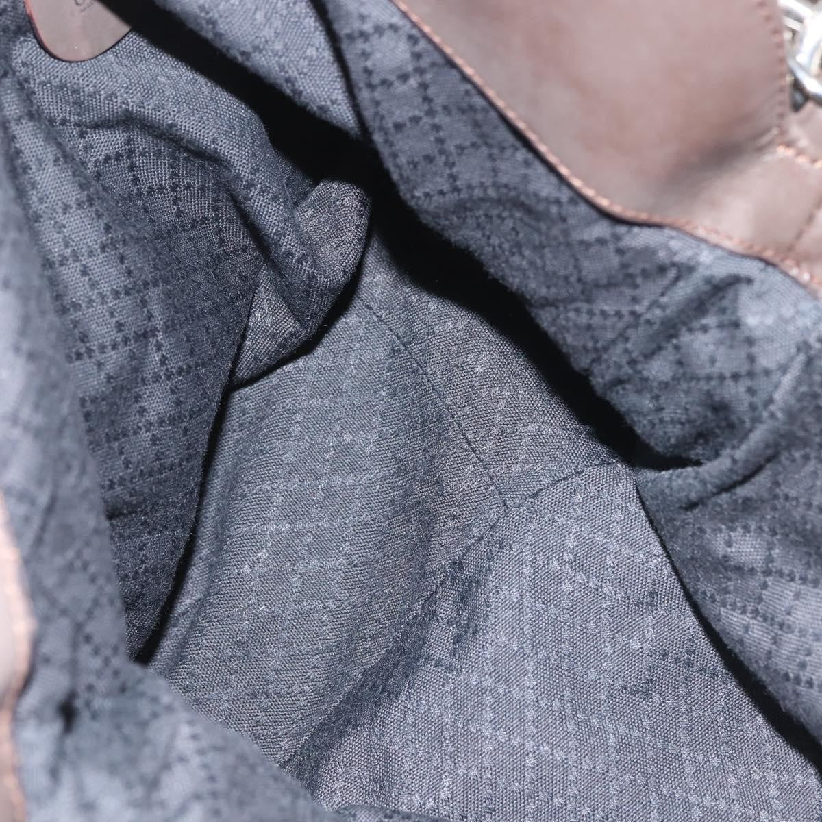 Gucci Sherry bamboo Shoulder Bag Nylon, KHAKI, NYLON, Shoulder bag