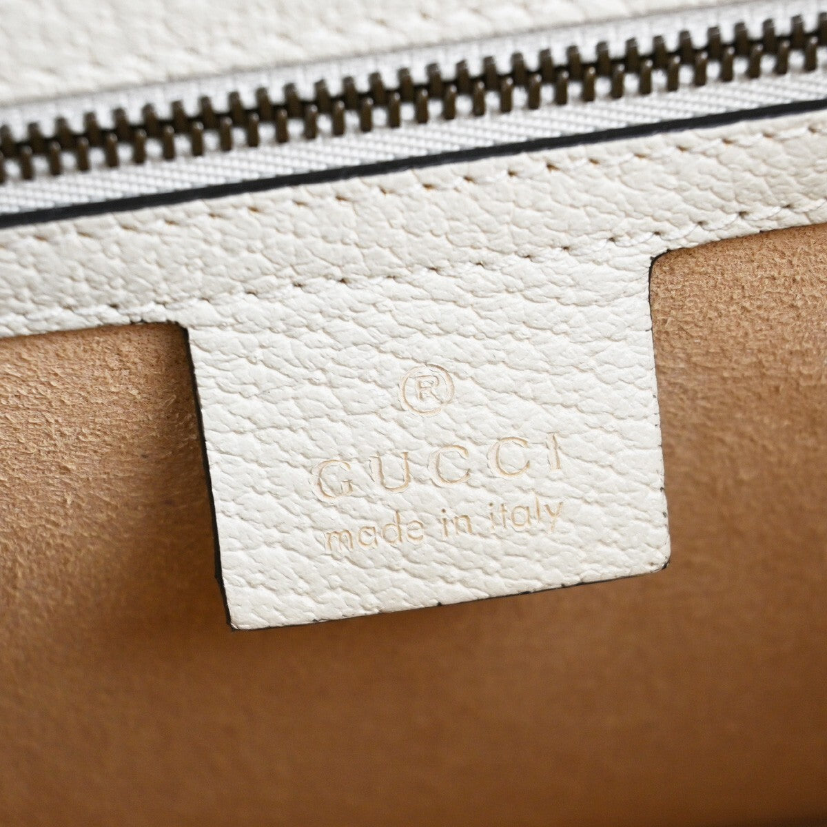 Gucci Queen Margaret Top Handle Bag GG Coated Canvas with Leather, BEIGE, CANVAS, Handbag