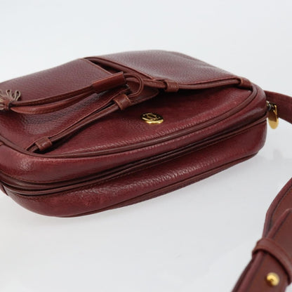 cartier Tasseled Must de Cartier Crossbody Bag Leather, BURGUNDY, LEATHER, Shoulder bag