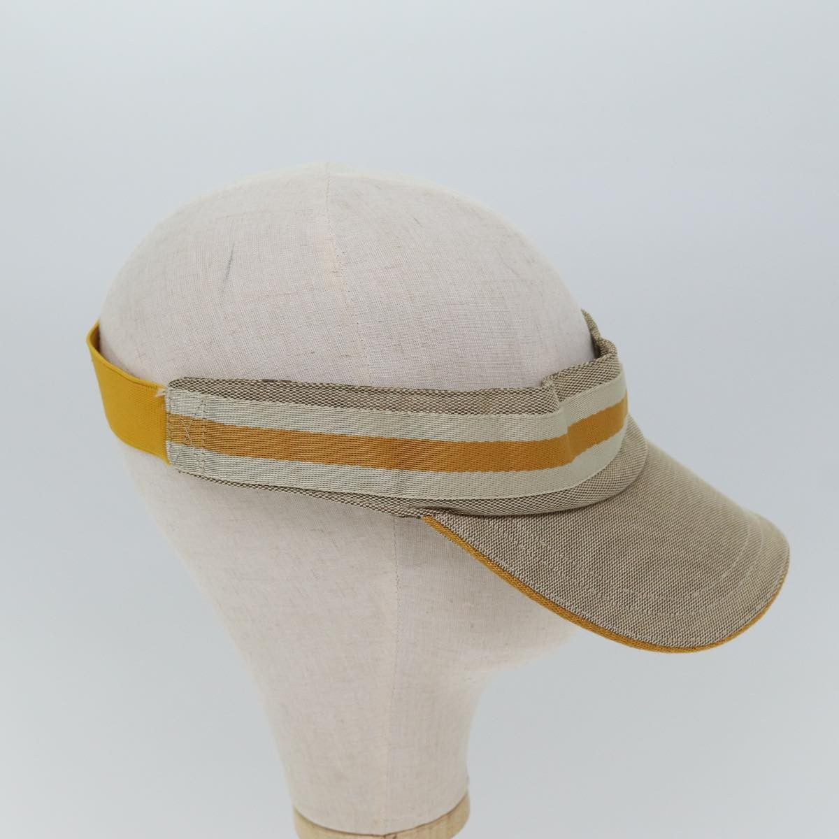 Gucci Sun Visor Canvas, BEIGE, CANVAS, Head accessory