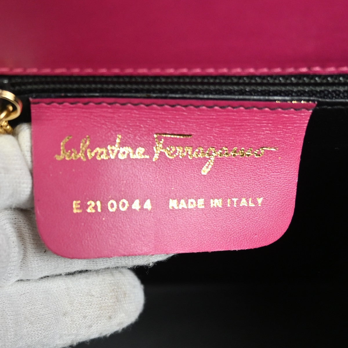 Salvatore Ferragamo Vintage Shoulder Bag Leather, PINK, LEATHER, Shoulder bag