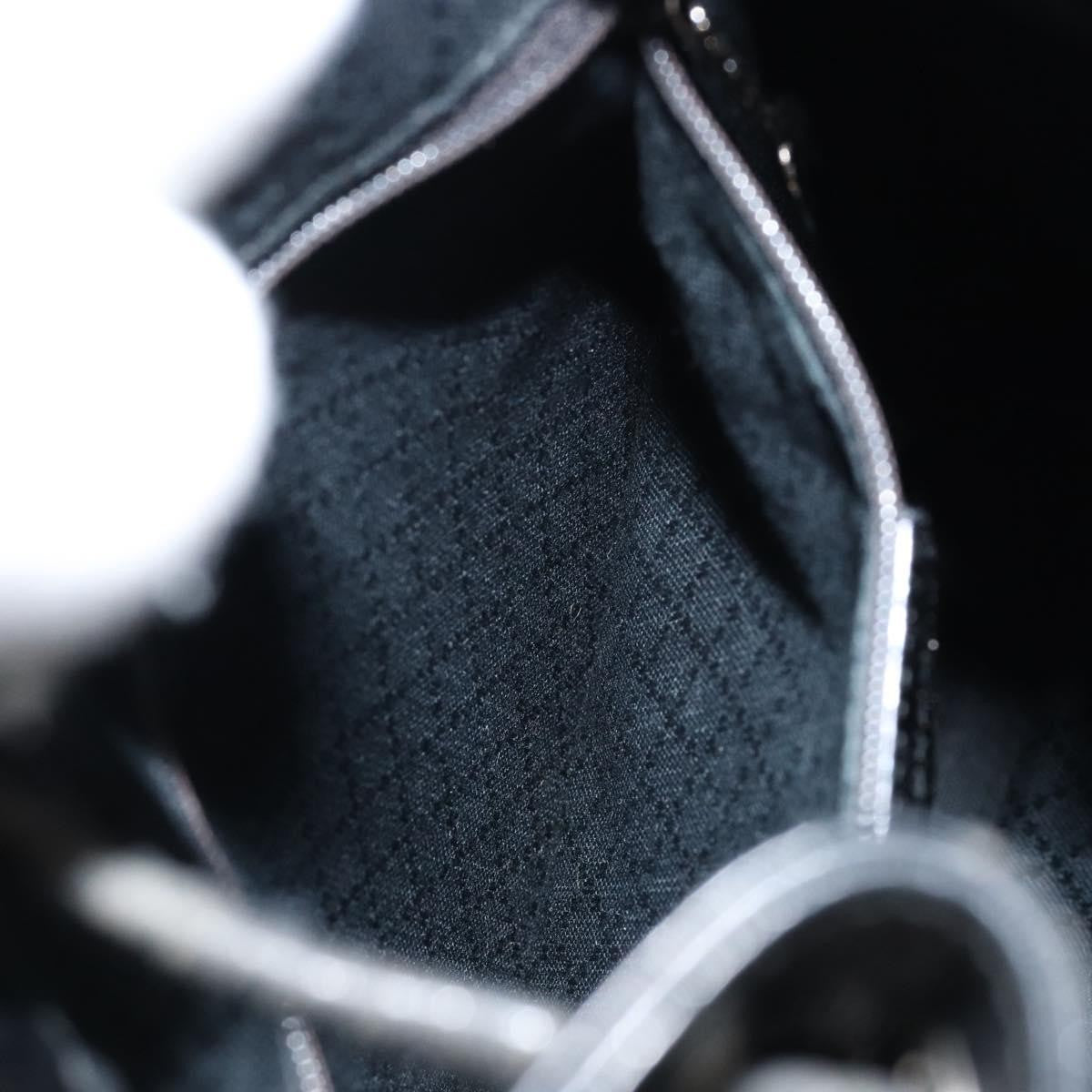 Gucci Vintage Bamboo Sling Backpack Nylon, BLACK, NYLON, Shoulder bag