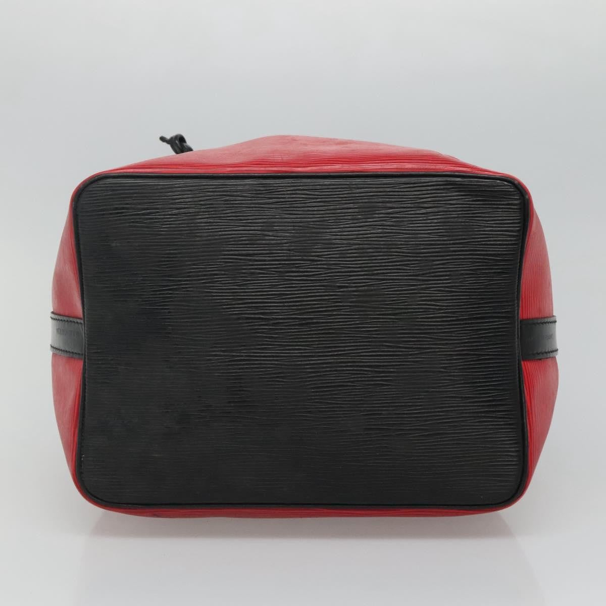 Louis Vuitton Petit Noe Handbag Two Tone Epi Leather, RED, LEATHER, Handbag