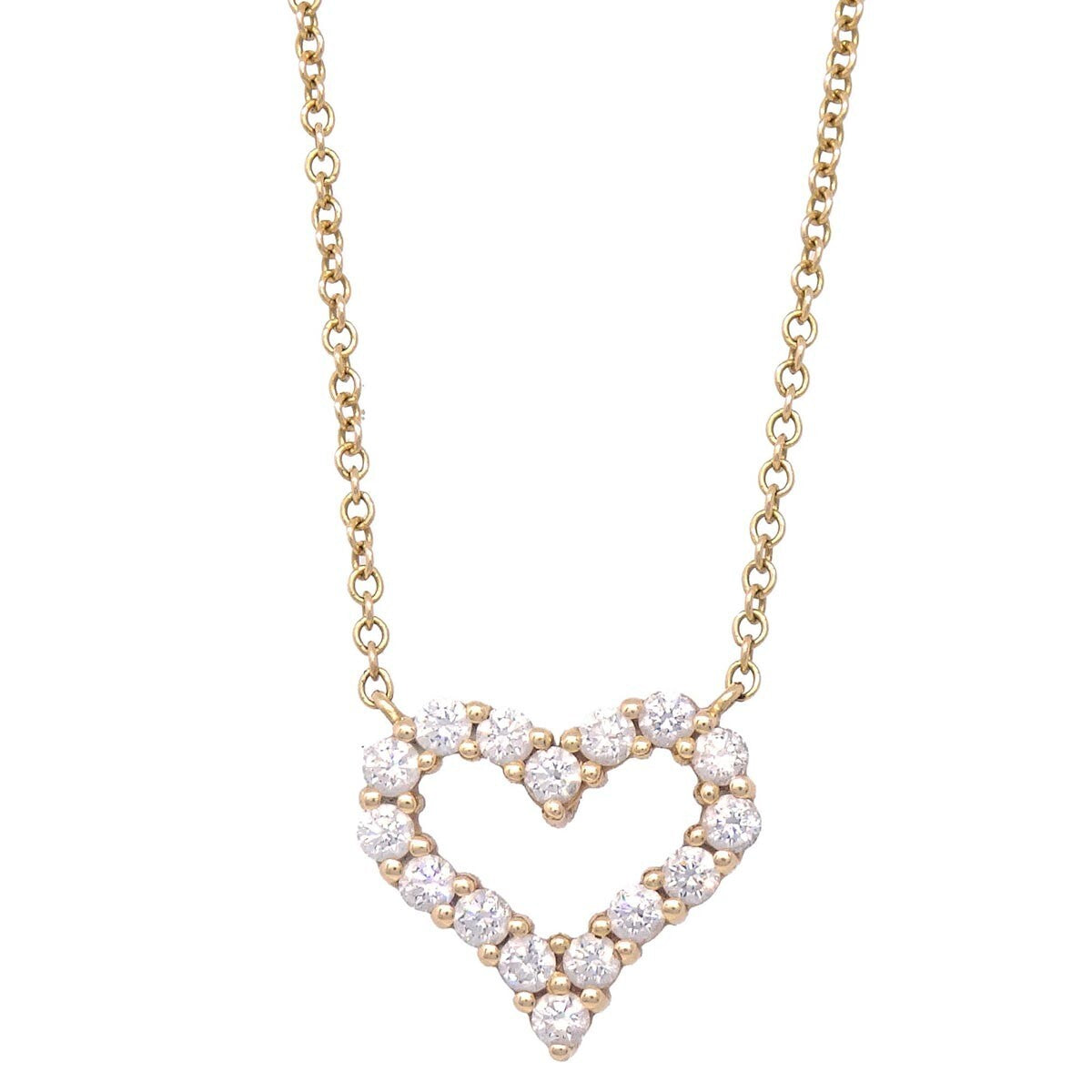 Tiffany & Co. Sentimental Heart Necklace Gold 750, GOLD, GOLD, Necklace