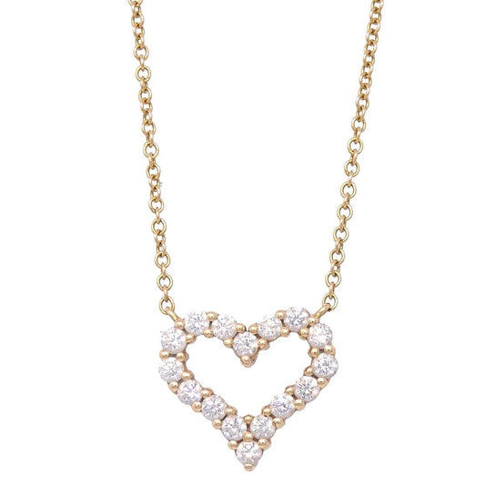 Tiffany & Co. Sentimental Heart Necklace Gold 750, GOLD, GOLD, Necklace