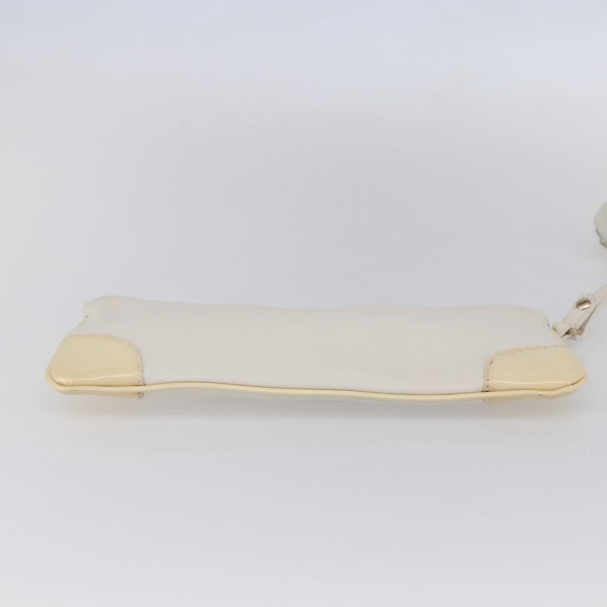 Chanel Camellia Clutch Bag Leather, ECRU, LEATHER, Clutche & pouche