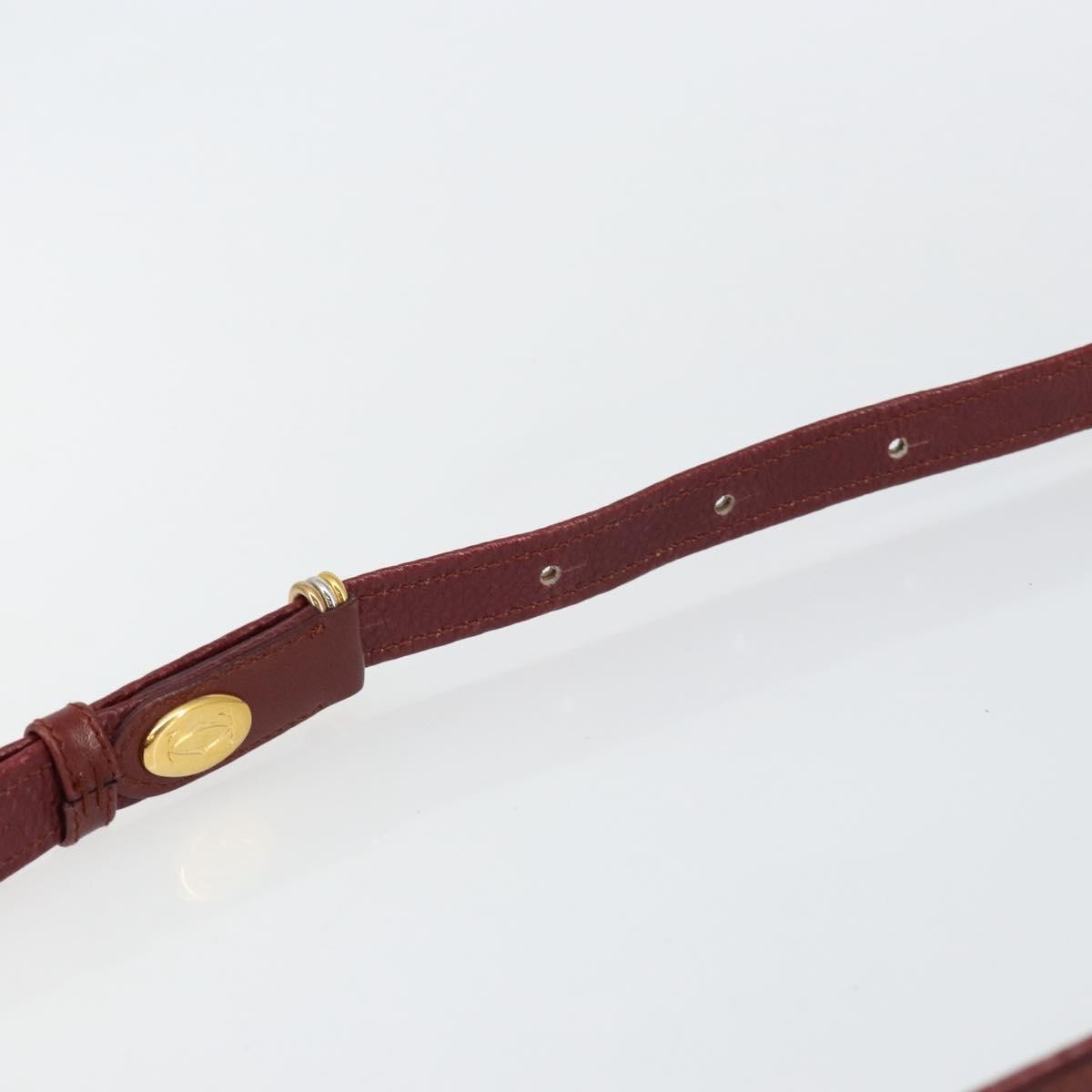 cartier Tasseled Must de Cartier Crossbody Bag Leather, BURGUNDY, LEATHER, Shoulder bag
