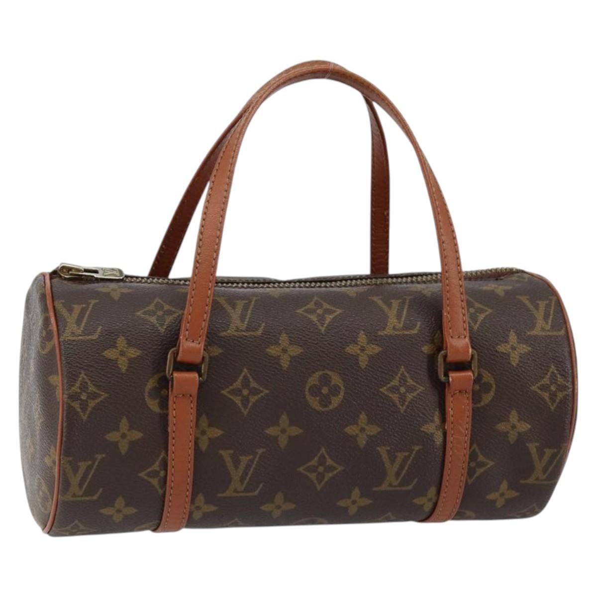Louis Vuitton Papillon Handbag Monogram Canvas, BROWN, CANVAS, Handbag