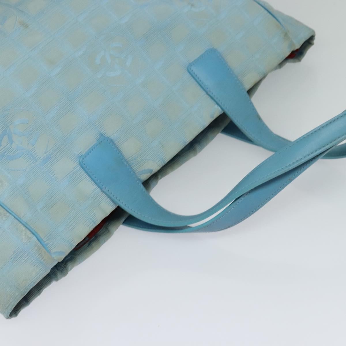 Chanel Travel Line Tote Nylon, BLUE, NYLON, Travel bag
