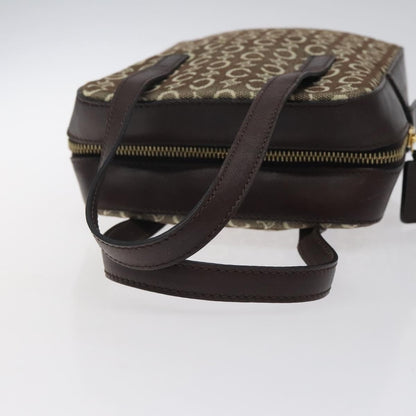 Celine C Macadam Handbag Canvas, Gray, Canvas, Handbag