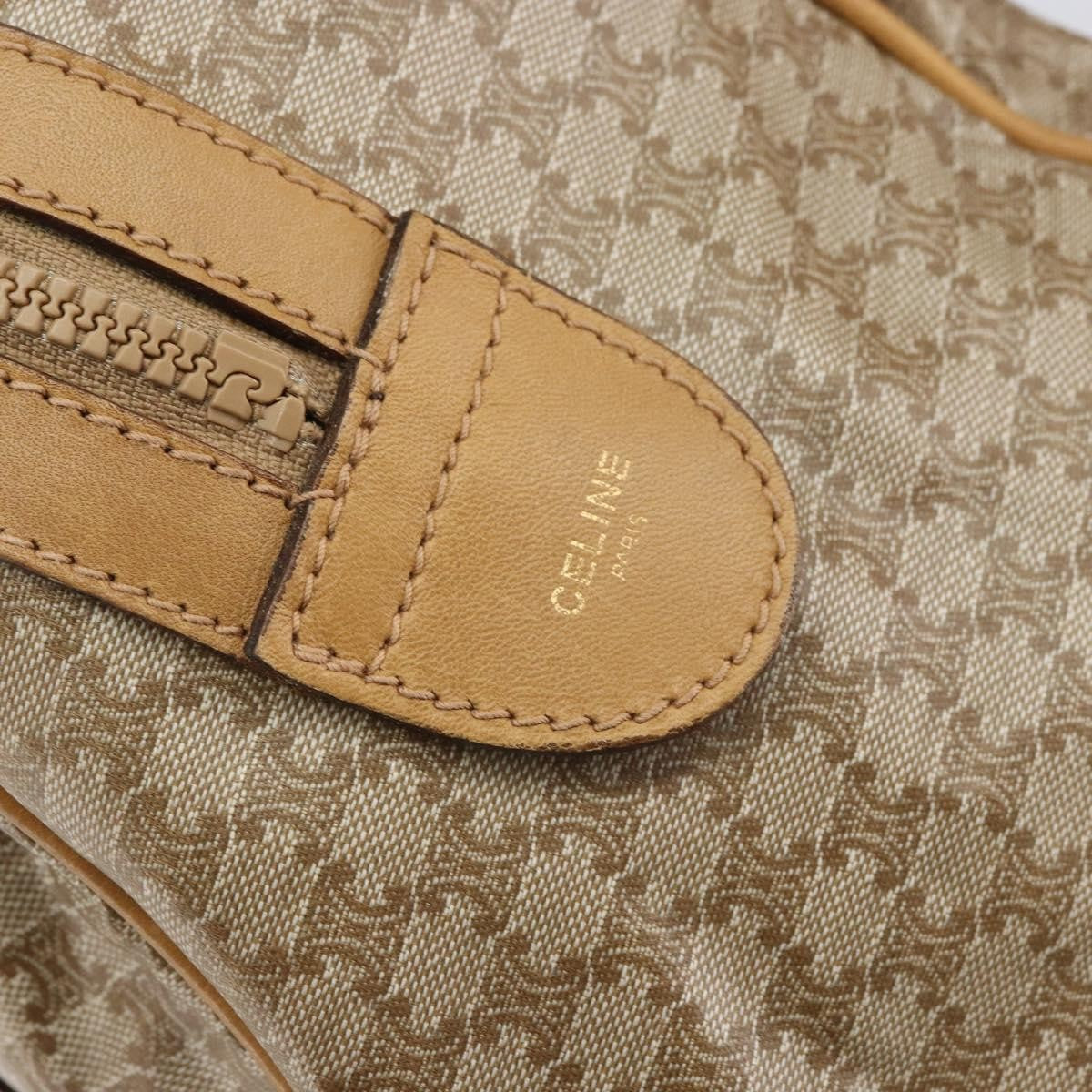 Celine Macadam Handbag Macadam with leather, BEIGE, PVC, Handbag