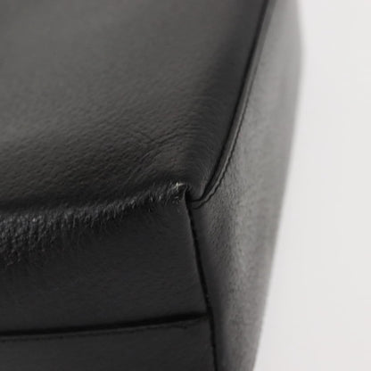 Gucci Vintage Bamboo Handle Bag Leather, BLACK, LEATHER, Handbag