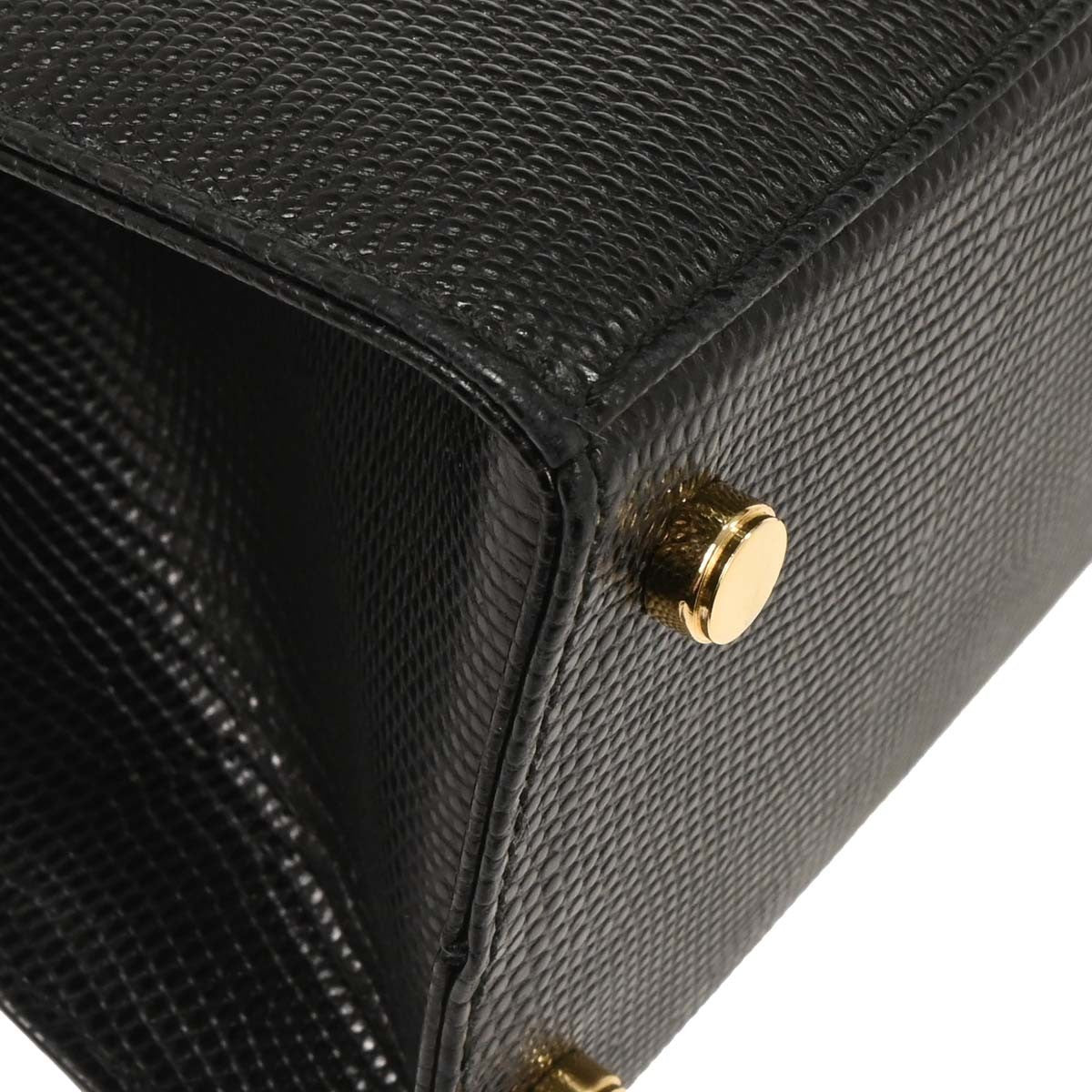 Salvatore Ferragamo Convertible Vara Bow Tote Lizard Embossed Leather, BLACK, LEATHER, Handbag