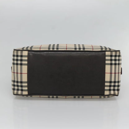 Burberry Nova Check Bowling Bag Canvas, BEIGE, NYLON, Handbag
