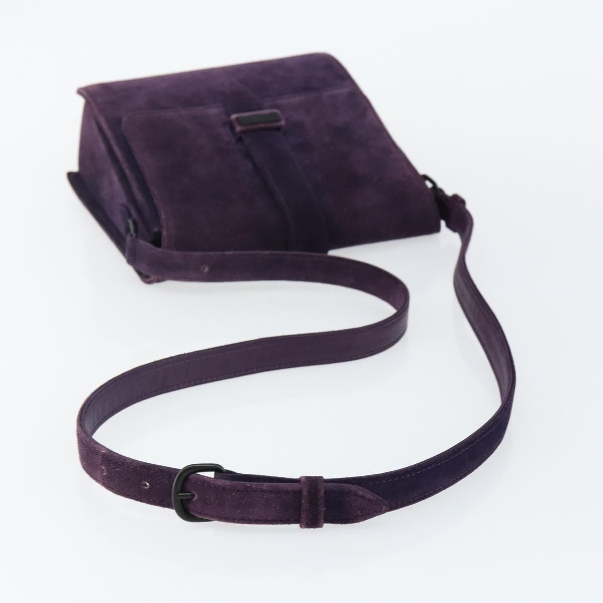 Chanel Flap Clutch Shearling, PURPLE, SUEDE, Clutche & pouche