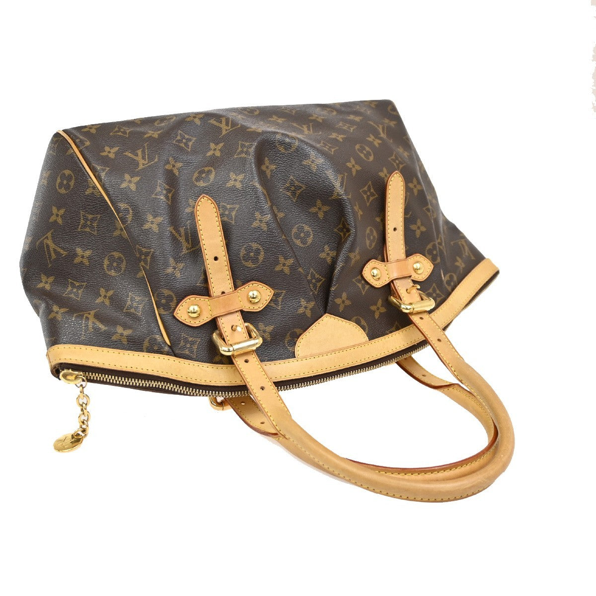 Louis Vuitton Tivoli Handbag Monogram Canvas, BROWN, CANVAS, Handbag