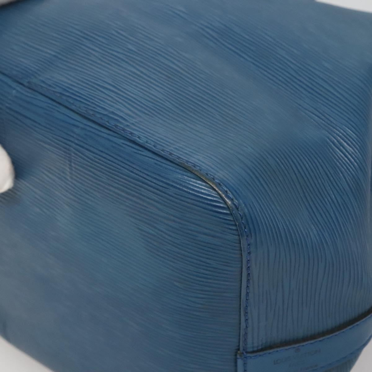 Louis Vuitton Petit Noe Handbag Epi Leather, BLUE, LEATHER, Handbag