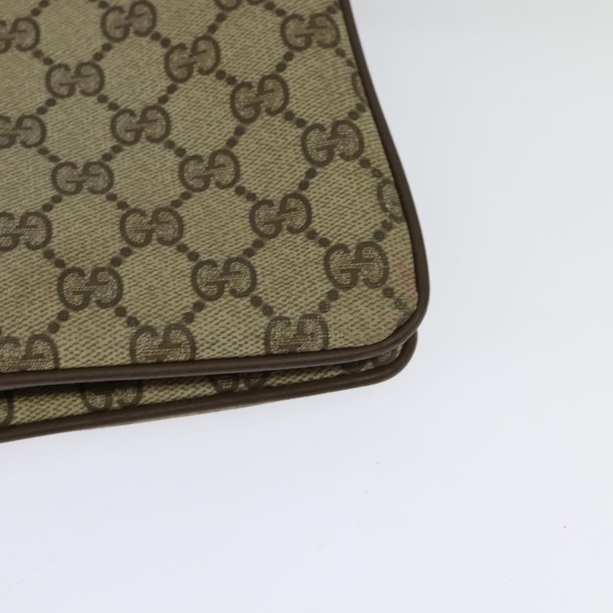 Gucci Vintage Shoulder Bag GG Coated Canvas, BEIGE, PVC, Shoulder bag