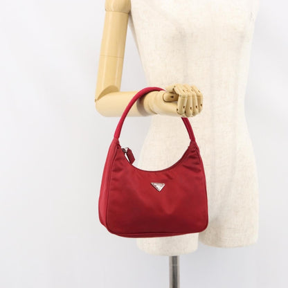 Prada Hobo Tessuto, RED, NYLON, Handbag