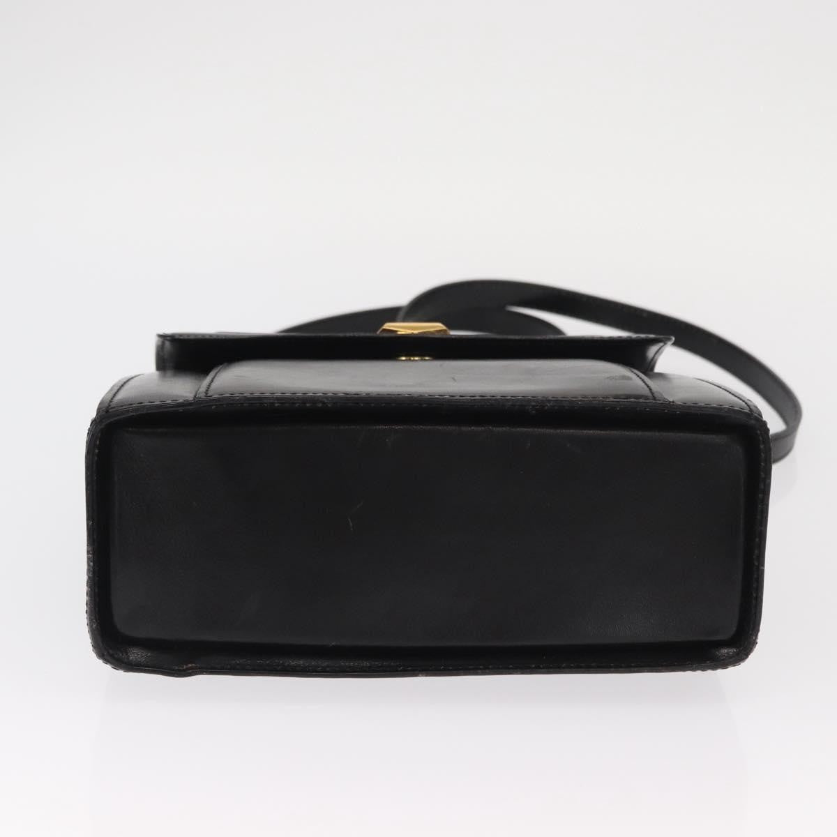Bally Vintage Handbag Leather, BLACK, LEATHER, Handbag