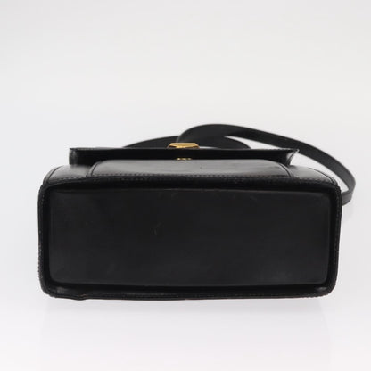 Bally Vintage Handbag Leather, BLACK, LEATHER, Handbag