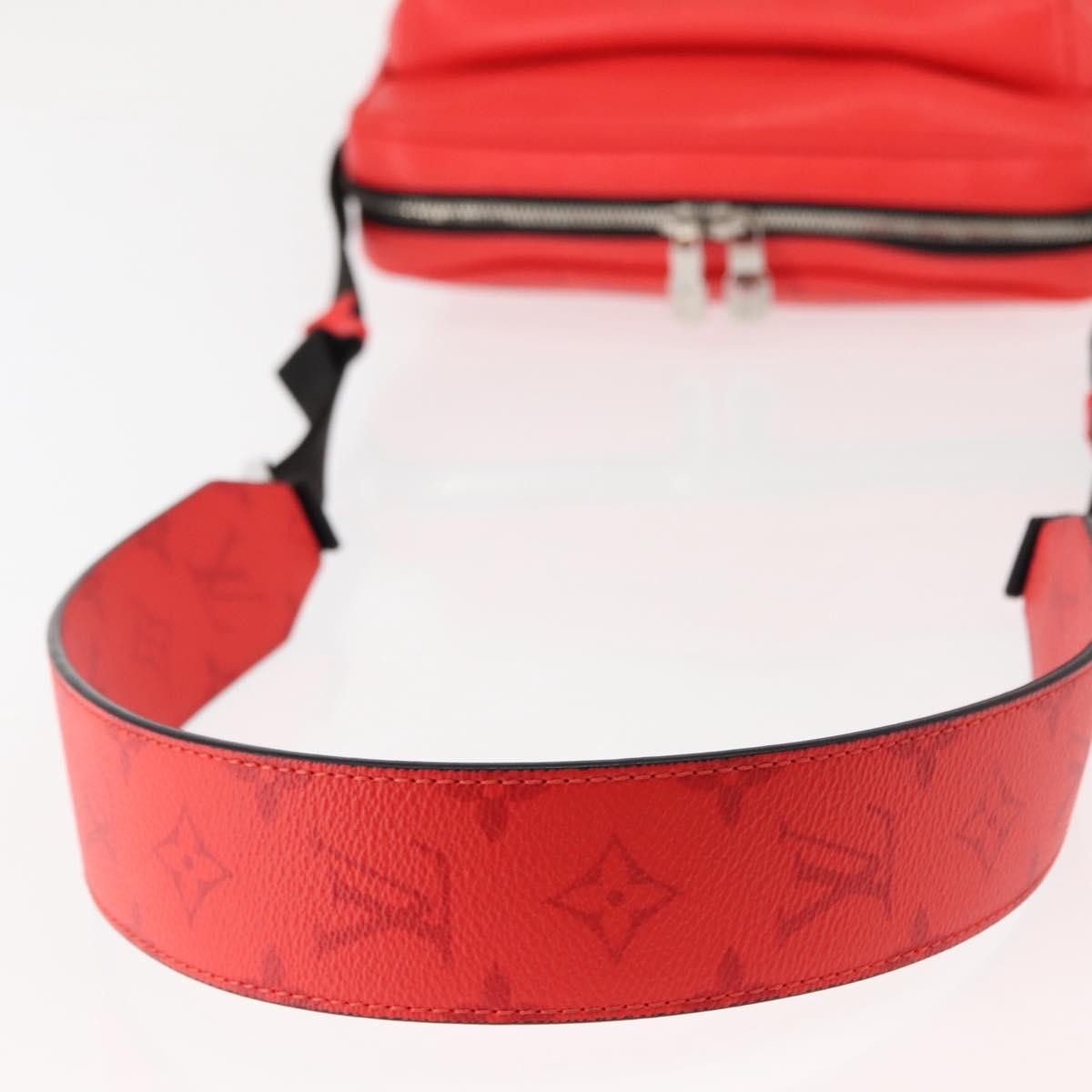 Louis Vuitton Outdoor Messenger Bag Taiga Leather, RED, LEATHER, Crossbody bag