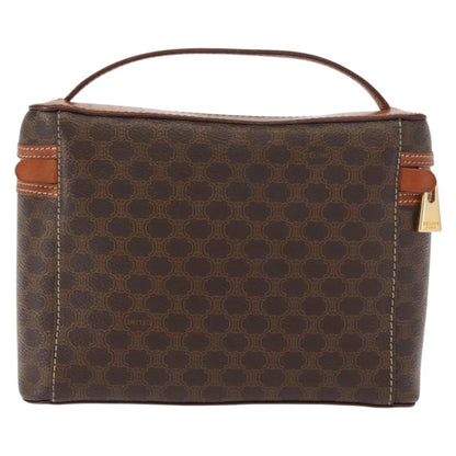 Celine Macadam Vanity Bag Canvas, BROWN, CANVAS, Handbag