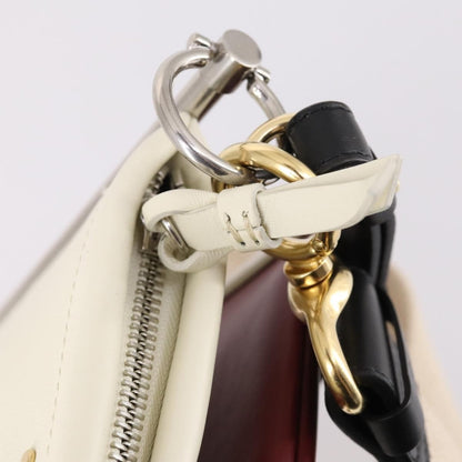 Chloe Roy Shoulder Bag Leather, BURGUNDY, LEATHER, Shoulder bag