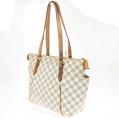 Louis Vuitton Totally Handbag Damier, WHITE, CANVAS, Shoulder bag