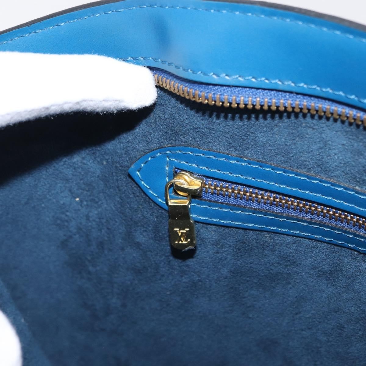 Louis Vuitton Saint Jacques Handbag Epi Leather, BLUE, LEATHER, Shoulder bag