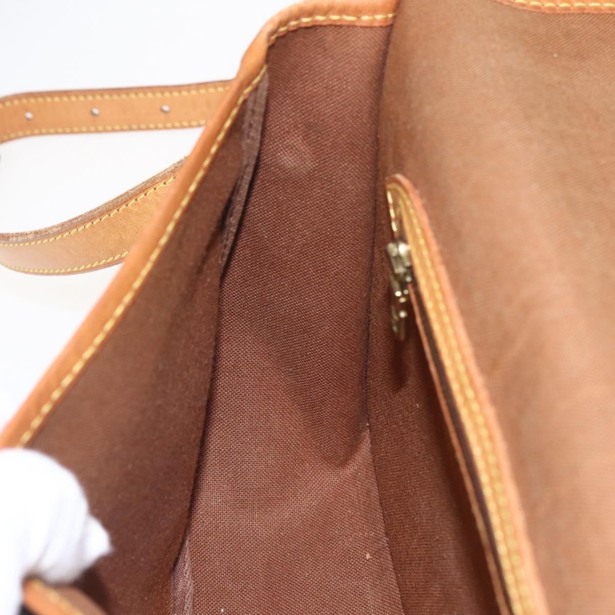 Louis Vuitton Sac Gibeciere Messenger Bag Monogram Canvas, BROWN, CANVAS, Shoulder bag