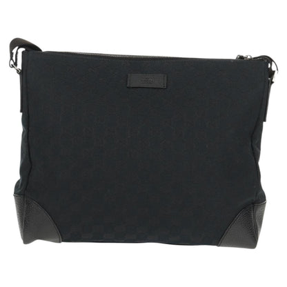 Gucci Original Messenger GG Canvas, BLACK, CANVAS, Shoulder bag