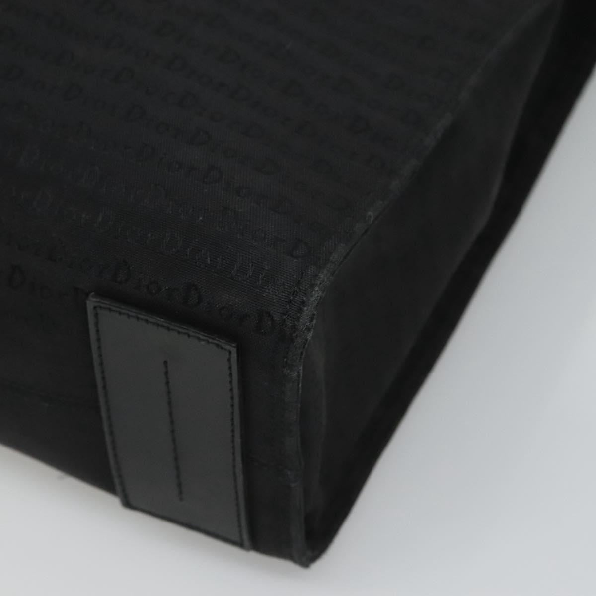 Christian Dior Vintage Tote Canvas, BLACK, CANVAS, Tote bag