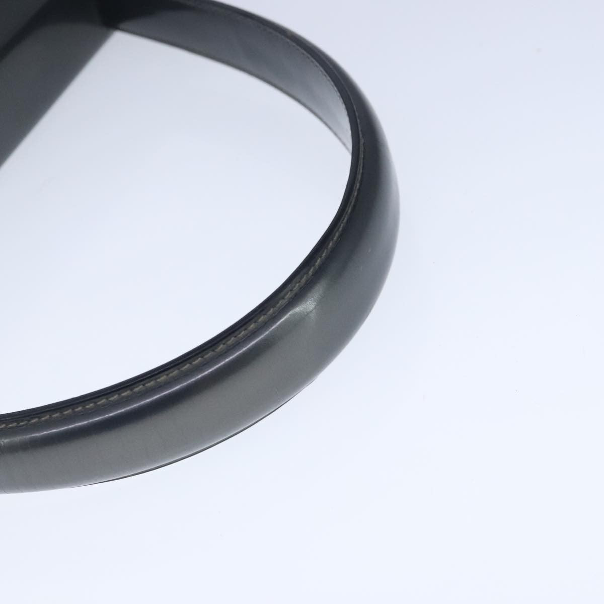 Salvatore Ferragamo Gancini handbag Leather, BLACK, LEATHER, Handbag