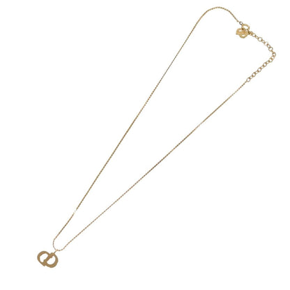 Christian Dior CD Pendant Necklace Metal, GOLD, METAL, Necklace