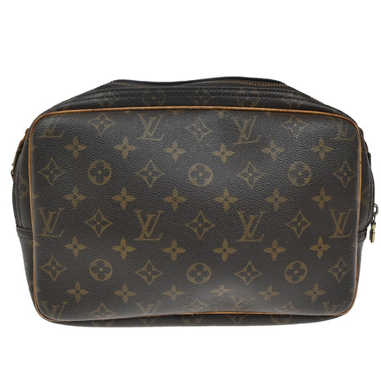 Louis Vuitton Reporter Bag Monogram Canvas, BROWN, CANVAS, Shoulder bag