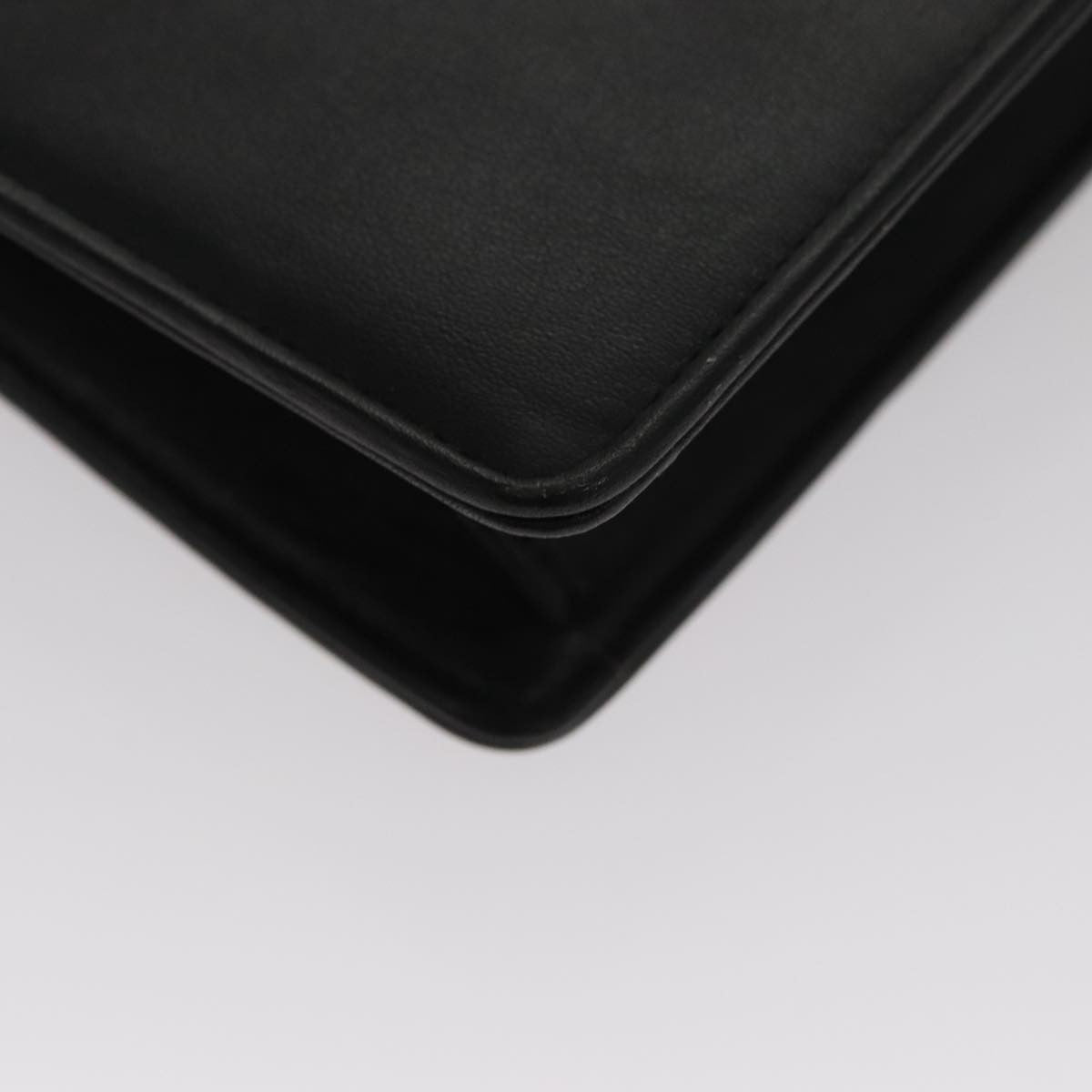 Celine Chain Shoulder Bag Leather, BLACK, LEATHER, Shoulder bag